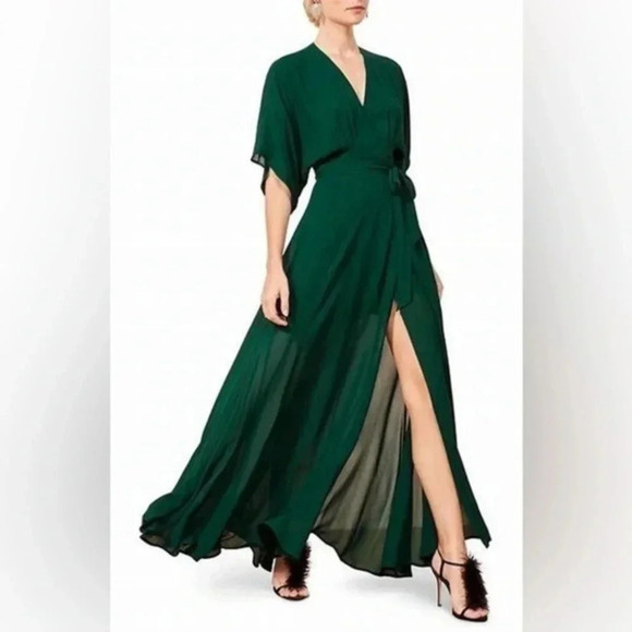Reformation Winslow Green Maxi Dress S B498 - Picture 1 of 5